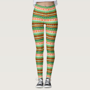 Süße farbenfrohe Azteken-Muster-Kollektion Leggings