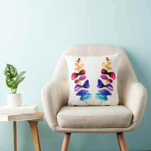 Süße farbenfrohe Blätter Aquarell Kissen