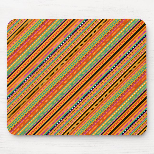 Süße farbenfrohe einheimische aztekische Musterdes Mousepad (Vorne)