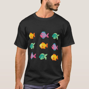 Süße farbenfrohe Fische T-Shirt
