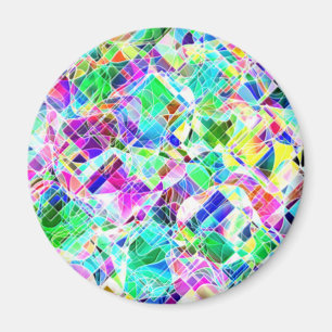 Süße farbenfrohe Fragmente Design Magnet