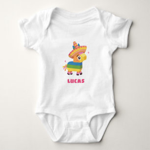 Süße farbenfrohe mexikanische Pinata personalisier Baby Strampler