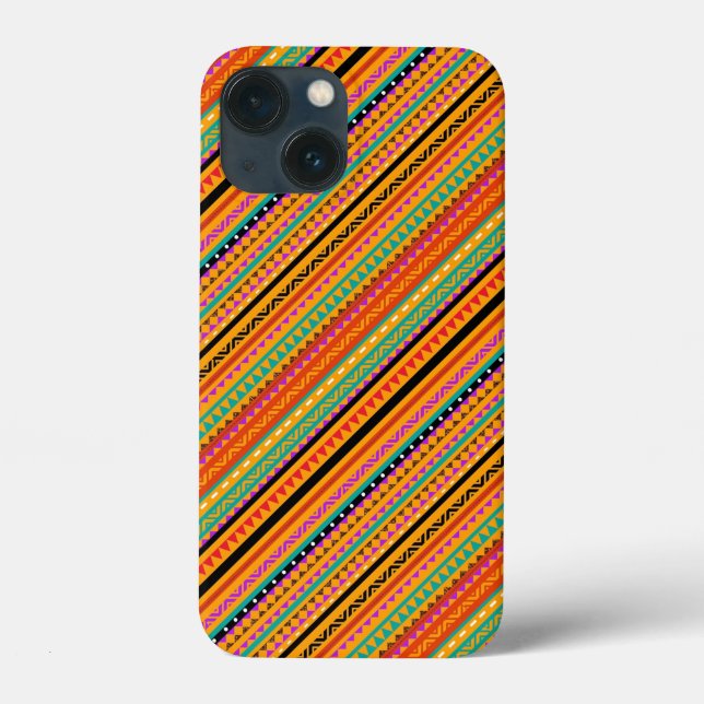 Süße farbenfrohe native aztekische Musterdesign Case-Mate iPhone Hülle (Rückseite)