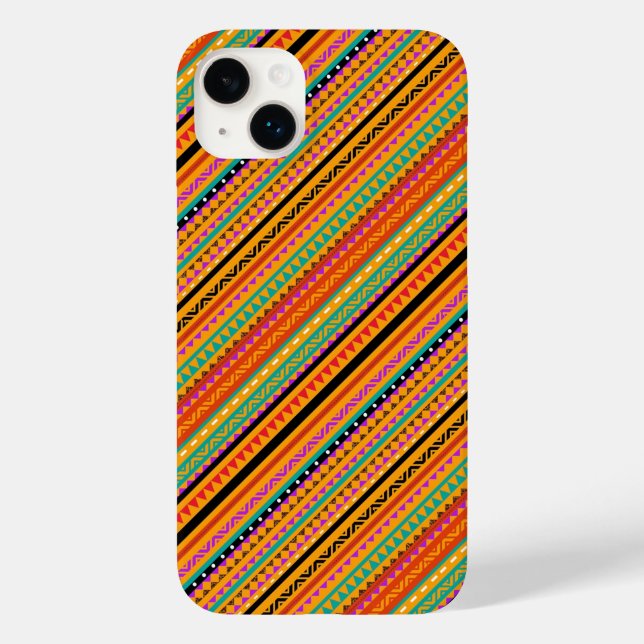Süße farbenfrohe native aztekische Musterdesign Case-Mate iPhone Hülle (Rückseite)