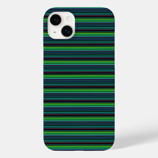 Süße farbenfrohe Neonstreifen Case-Mate iPhone Hülle (Rückseite)