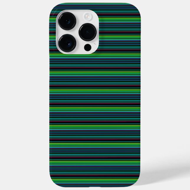 Süße farbenfrohe Neonstreifen Case-Mate iPhone Hülle (Rückseite)