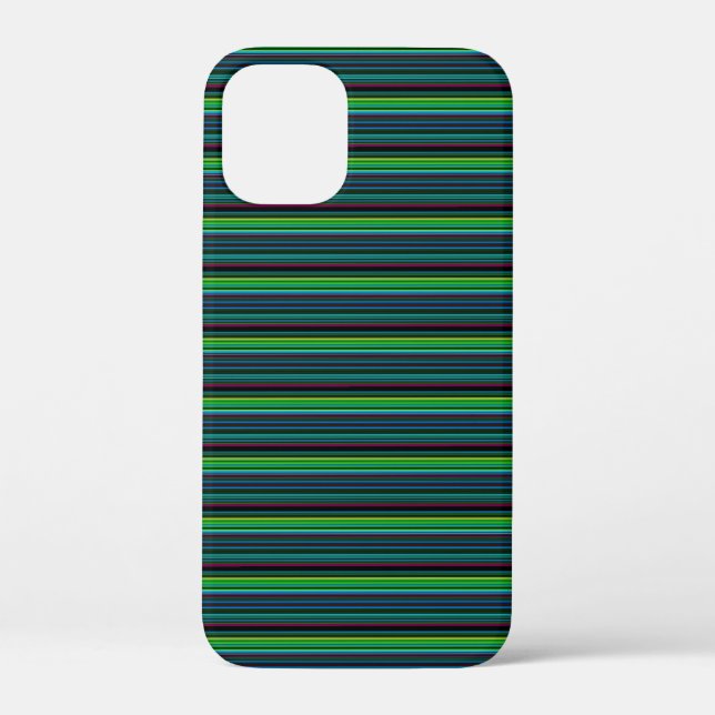 Süße farbenfrohe Neonstreifen Case-Mate iPhone Hülle (Rückseite)