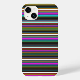 Süße farbenfrohe Neonstreifen Case-Mate iPhone 14 Plus Hülle