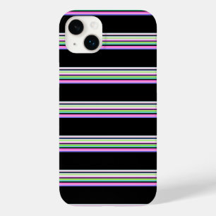 Süße farbenfrohe Neonstreifen Case-Mate iPhone 14 Plus Hülle