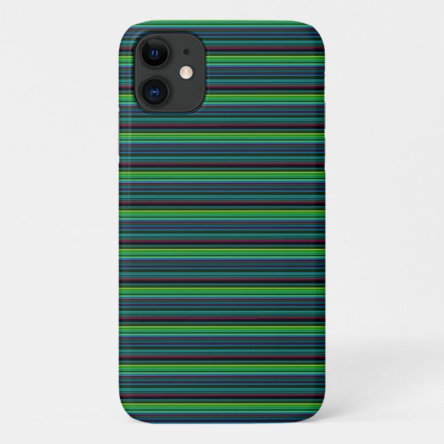 Süße farbenfrohe Neonstreifen Case-Mate iPhone Hülle (Rückseite)