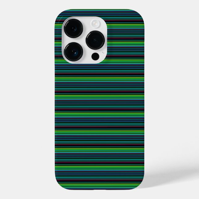 Süße farbenfrohe Neonstreifen Case-Mate iPhone Hülle (Rückseite)