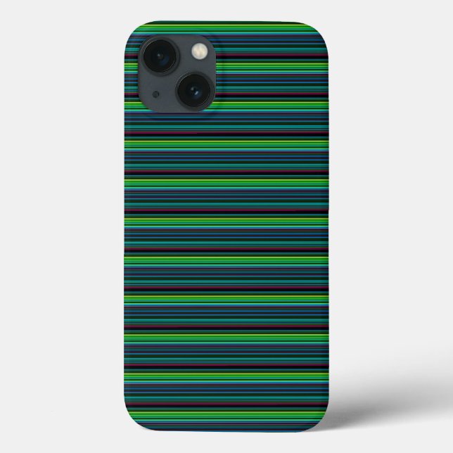 Süße farbenfrohe Neonstreifen Case-Mate iPhone Hülle (Rückseite)