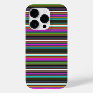 Süße farbenfrohe Neonstreifen Case-Mate iPhone 14 Pro Hülle