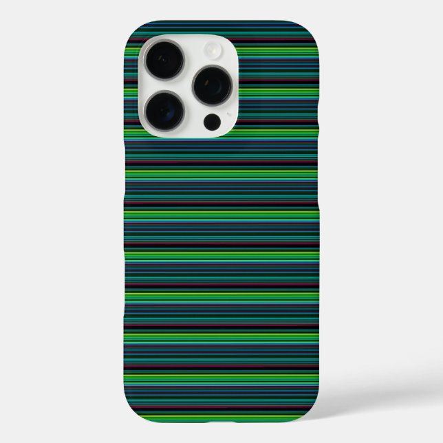 Süße farbenfrohe Neonstreifen Case-Mate iPhone Hülle (Rückseite)