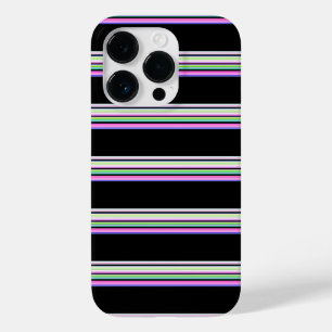 Süße farbenfrohe Neonstreifen Case-Mate iPhone 14 Pro Hülle