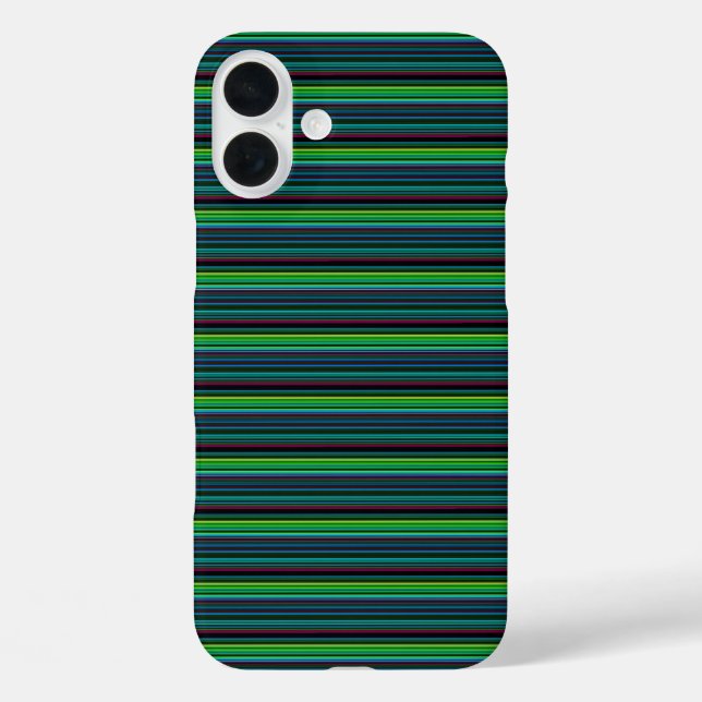 Süße farbenfrohe Neonstreifen Case-Mate iPhone Hülle (Rückseite)