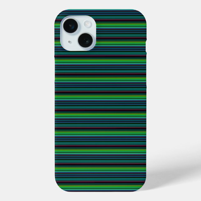 Süße farbenfrohe Neonstreifen Case-Mate iPhone Hülle (Rückseite)