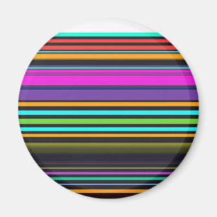 Süße farbenfrohe Neonstreifen Magnet