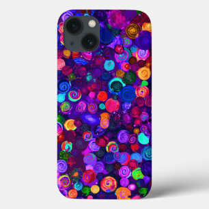 Süße farbenfrohe spiralförmige Cosmos-Muster Case-Mate iPhone Hülle