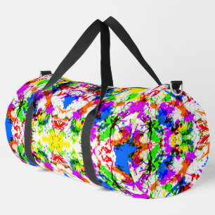 Süße farbenfrohe Spritzlackdesign-Brautparty Duffle Bag