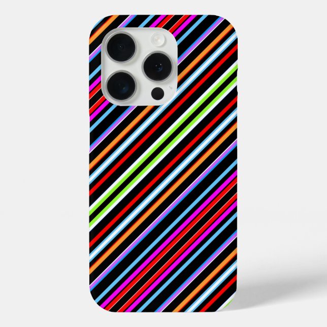 Süße farbenfrohe Streifen Case-Mate iPhone Hülle (Rückseite)