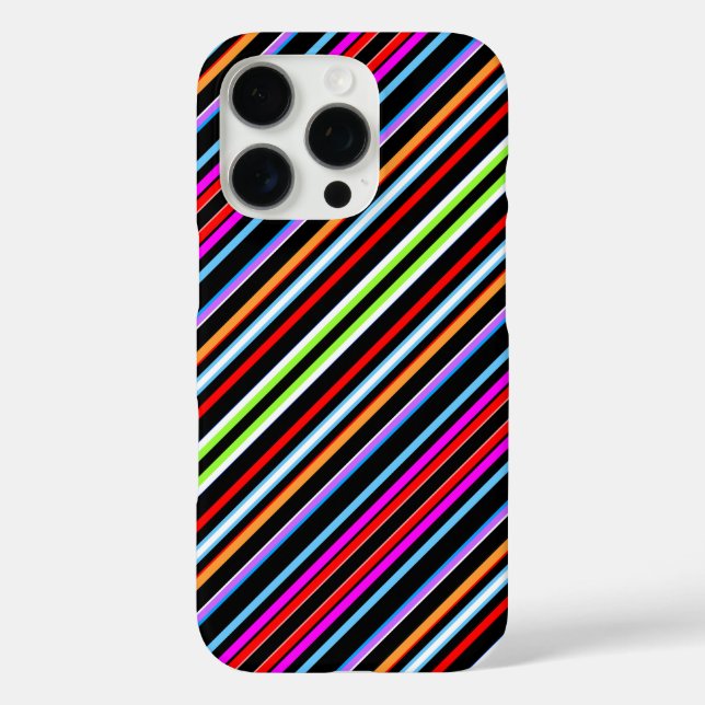 Süße farbenfrohe Streifen Case-Mate iPhone Hülle (Rückseite)
