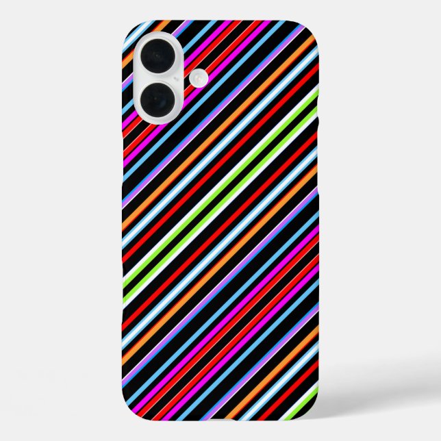 Süße farbenfrohe Streifen Case-Mate iPhone Hülle (Rückseite)