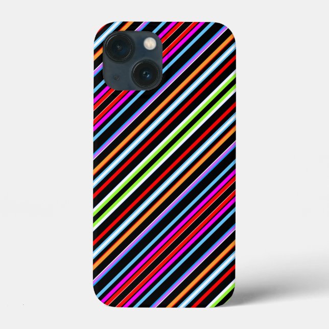 Süße farbenfrohe Streifen Case-Mate iPhone Hülle (Rückseite)