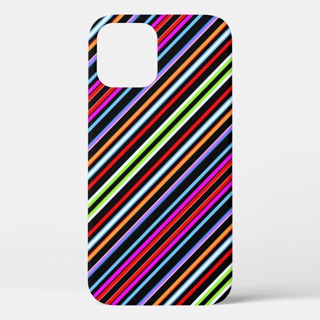 Süße farbenfrohe Streifen Case-Mate iPhone Hülle (Rückseite)