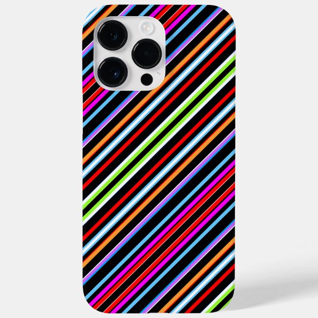 Süße farbenfrohe Streifen Case-Mate iPhone Hülle (Rückseite)