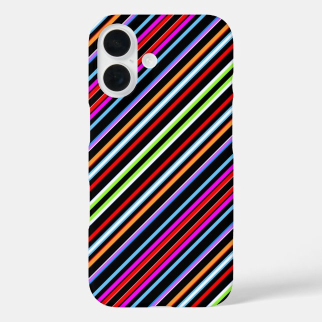Süße farbenfrohe Streifen Case-Mate iPhone Hülle (Rückseite)