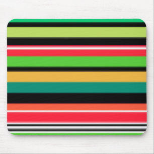 Süße farbenfrohe Streifen Mousepad