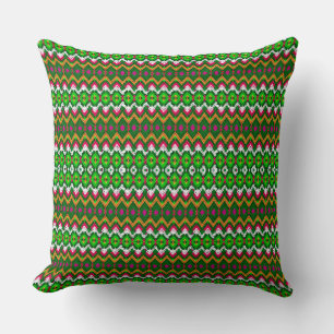 Süße farbenfrohe traditionelle geometrische Muster Kissen