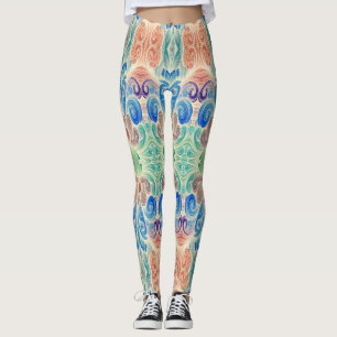 Süße farbenfrohe trendige "Ratti_Creative_Arts" Le Leggings