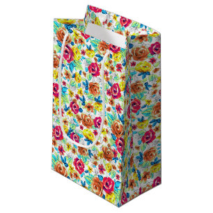 Süße farbenfrohe Vintage-Rosen-Muster Kleine Geschenktüte