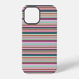 Süße farbenfrohe weiße Streifen iPhone 12 Pro Hülle
