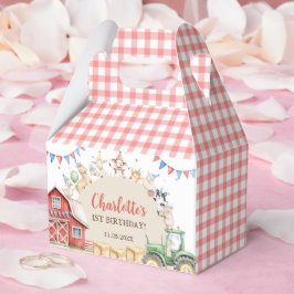 Süße Farmtiere zum 1. Geburtstag Geschenkschachtel