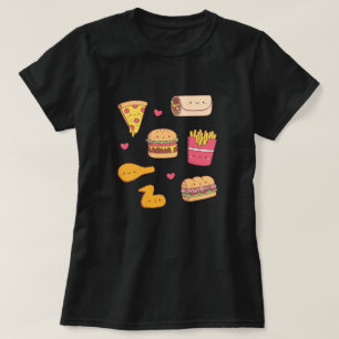 Süße Fast-Food-Kritzeleien-Sammlung T-Shirt