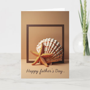 Süße Fathers Day Muschelkarte Karte