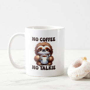 Süße Faultier-Coffee-Talk-Wortkunst  Kaffeetasse
