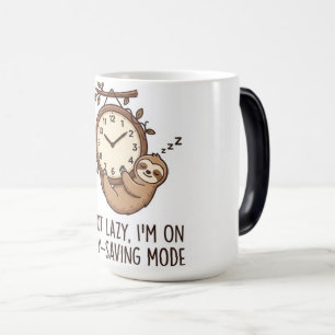 Süße Faultier-Energiesparmodus-Fun-Schoko-Tasse Verwandlungstasse