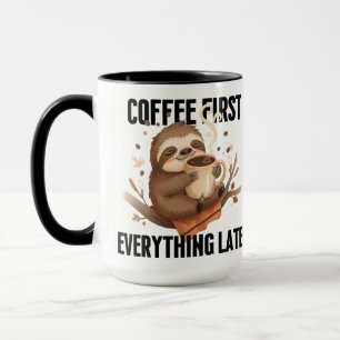 Süße Faultier-Kaffeetasse Geschenk Tasse