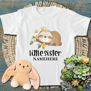 Süße Faultier-Schwester Wasserfarbe Tropisch T-Shirt