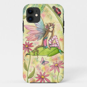 Süße Fee und Marienkäfer Fantasy-Kunst iPhone 11 Hülle