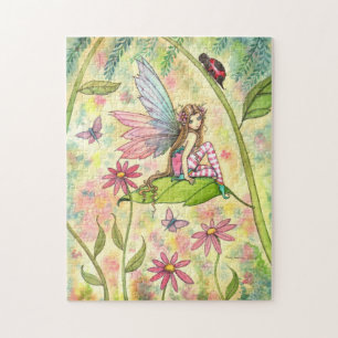 Süße Fee und Marienkäfer Fantasy-Kunst Puzzle