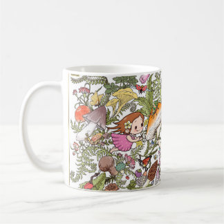 Süße Fee und Pilze Magischer Wald Kaffeetasse