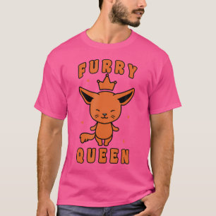 Süße Fellkönigin Furries Fandom Fursuit Cosplay Fu T-Shirt