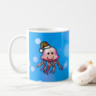 Süße Festliche Quallen Cartoon Kaffeetasse