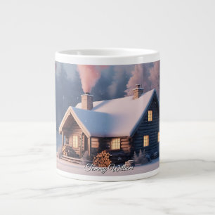 Süße festliche vintage traditionelle Weihnachtstas Jumbo-Tasse