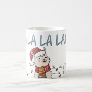 Süße Festtagslama Kaffeetasse